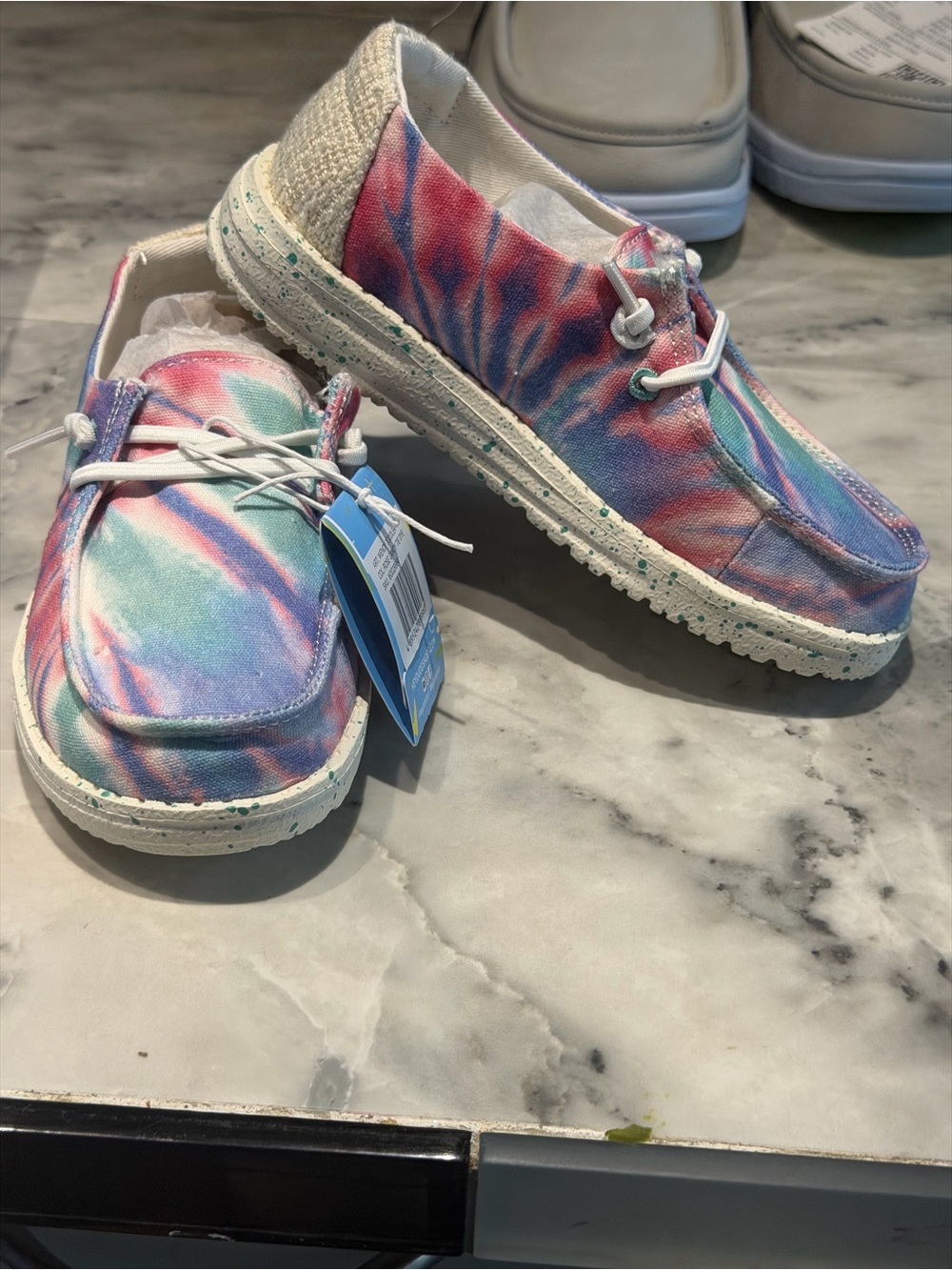 Hey Dude Kids Wendy rose candyTie-Dye Slip-On Sneakers